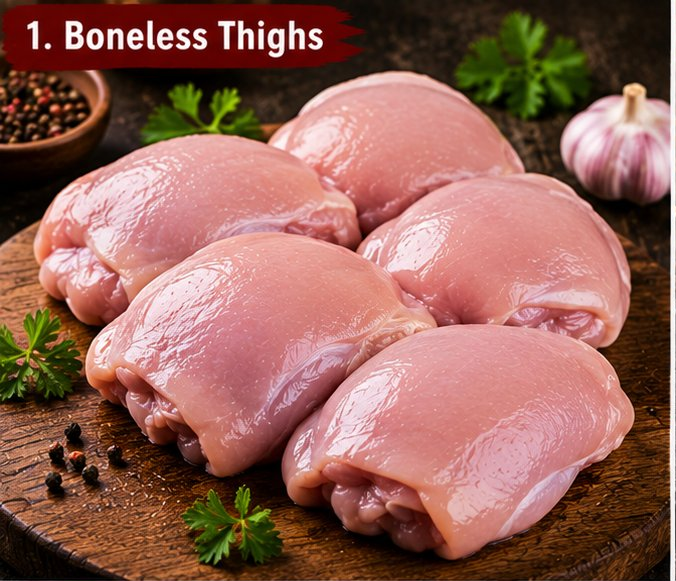 Boneless chicken thighs