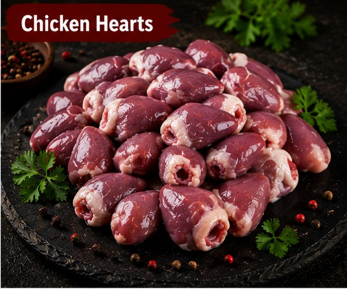 Chicken hearts
