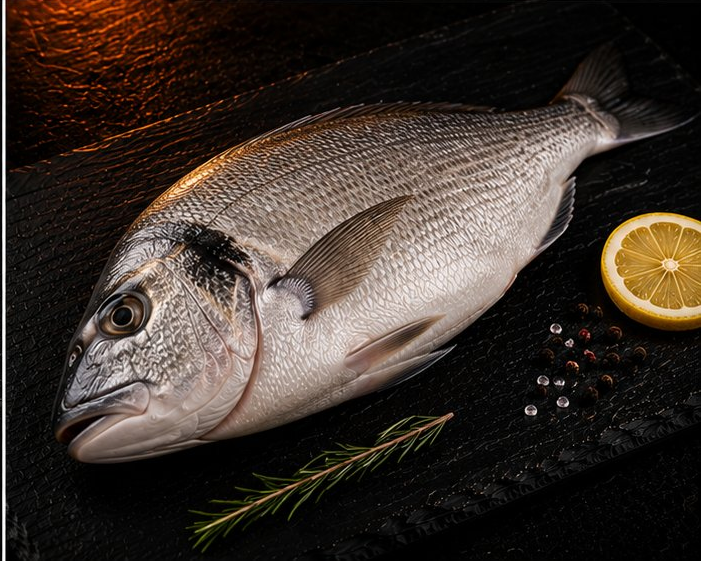 Whole sea bream