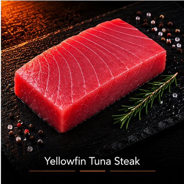 Yellowfin tuna steak