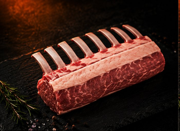 French-trimmed rack of lamb