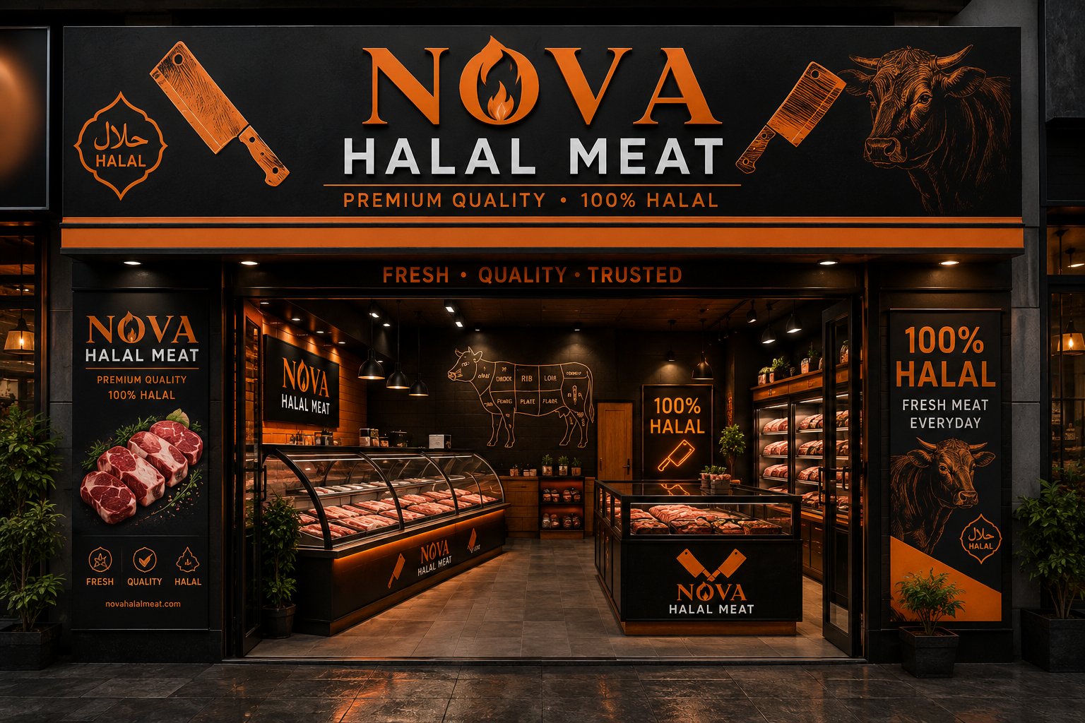 Nova Halal Meat shopfront